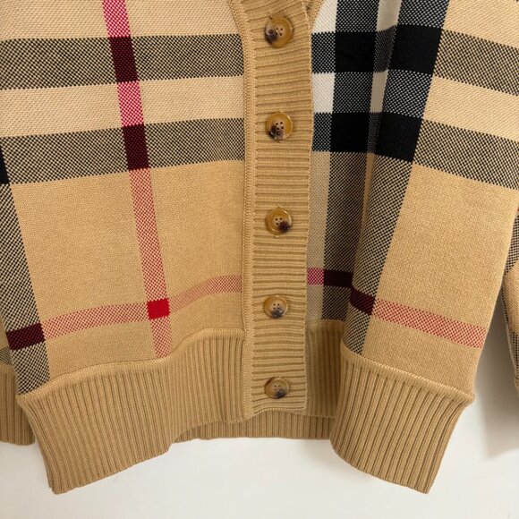 Burberry Vintage Check Wool Blend Cardigan - Picture 10 of 15